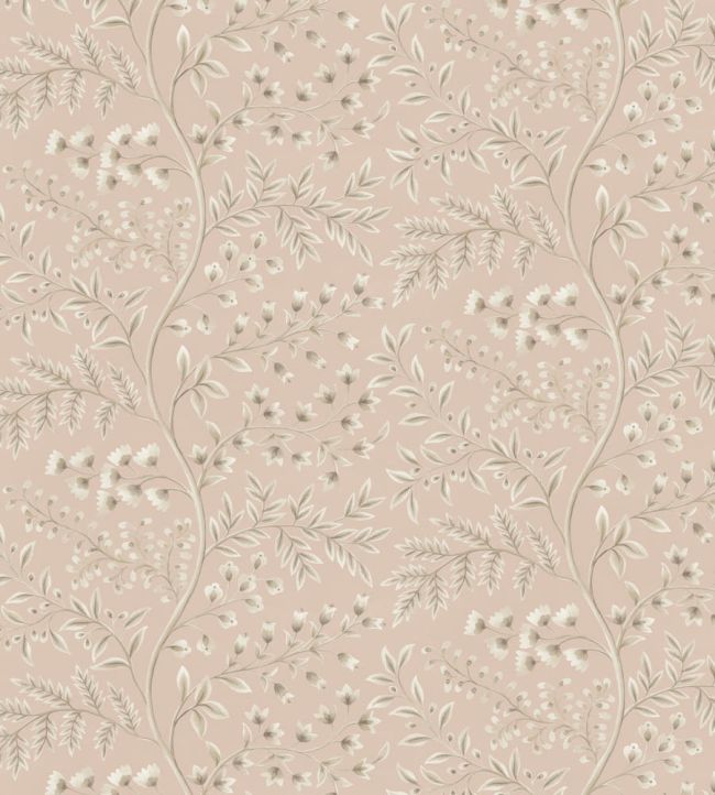 Lamballe Wallpaper by Nina Campbell Pink