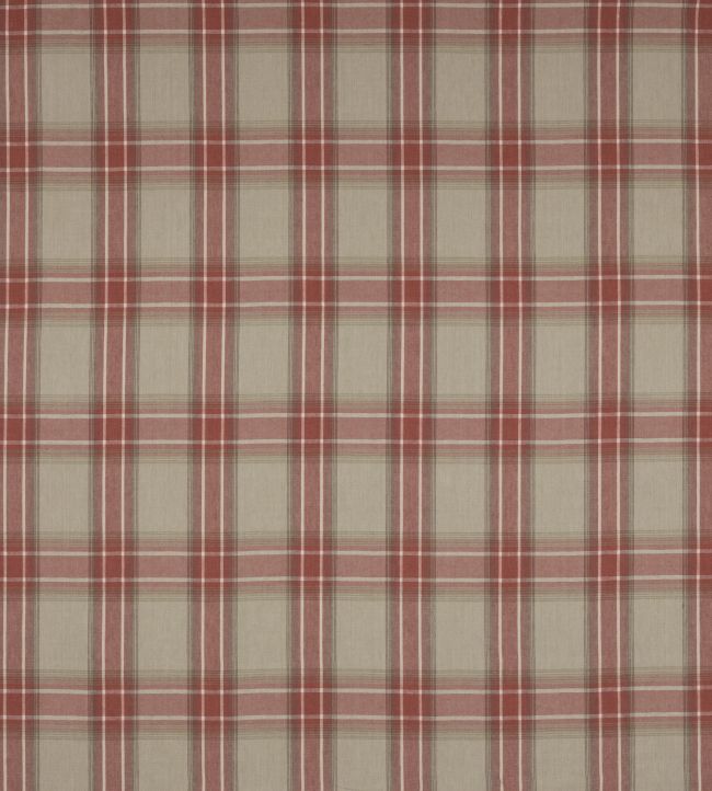 Lamorna Check Fabric by Colefax and Fowler Red