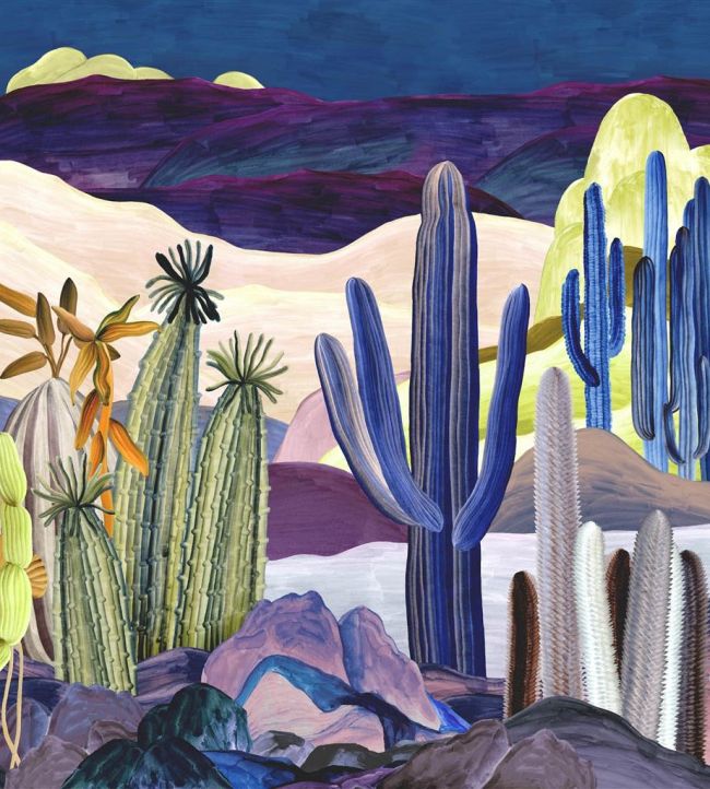 Lanzarote Garden Mural by Christian Lacroix Indigo
