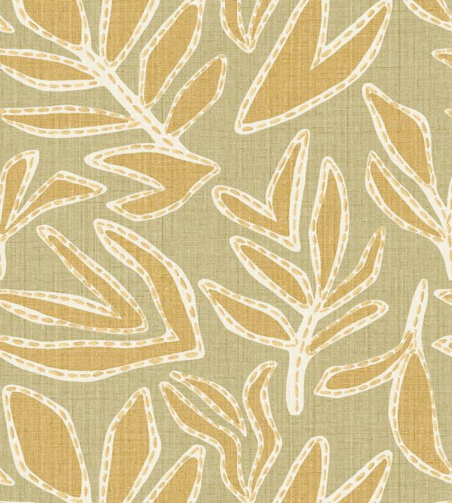 Lanzea Wallpaper by Casamance Amande/paille