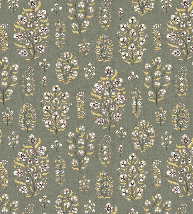 Lara Fabric by Lewis & Wood Smoky Gold