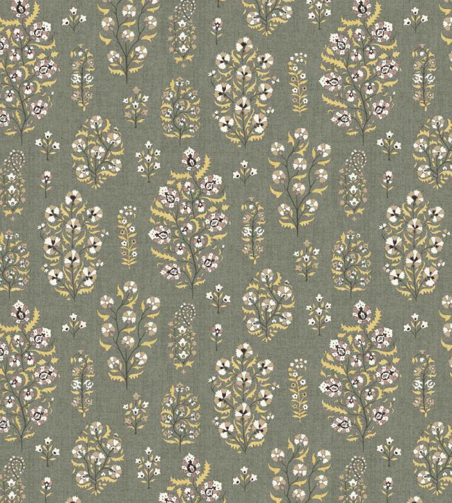 Lara Wallpaper by Lewis & Wood Smoky Gold