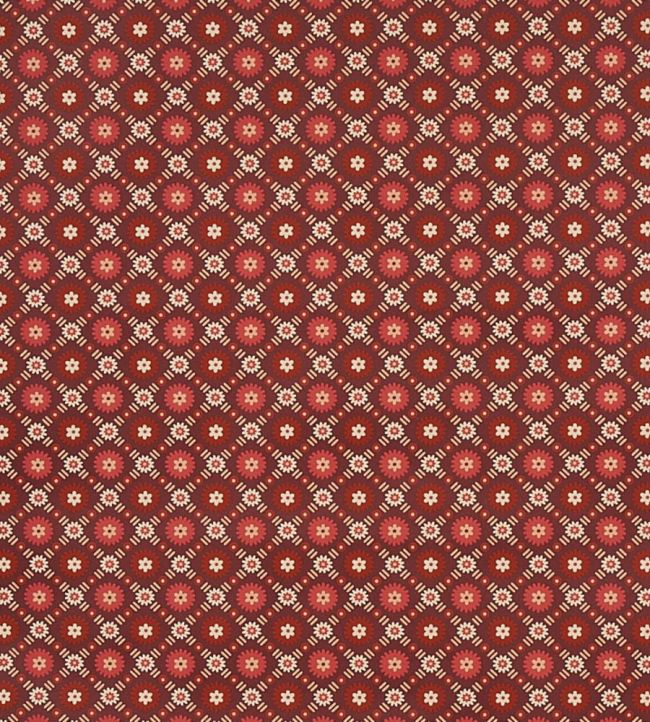 Larissa Wallpaper by Schumacher Burgundy