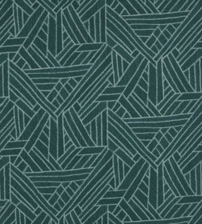 Las Pozas Fabric by Zinc Electric Teal
