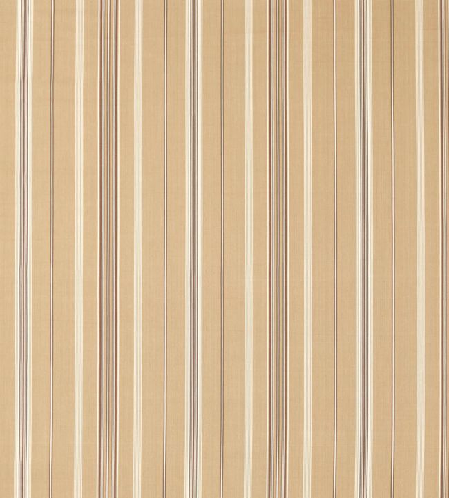 Latimer Stripe Fabric by Sanderson Clay/Bark