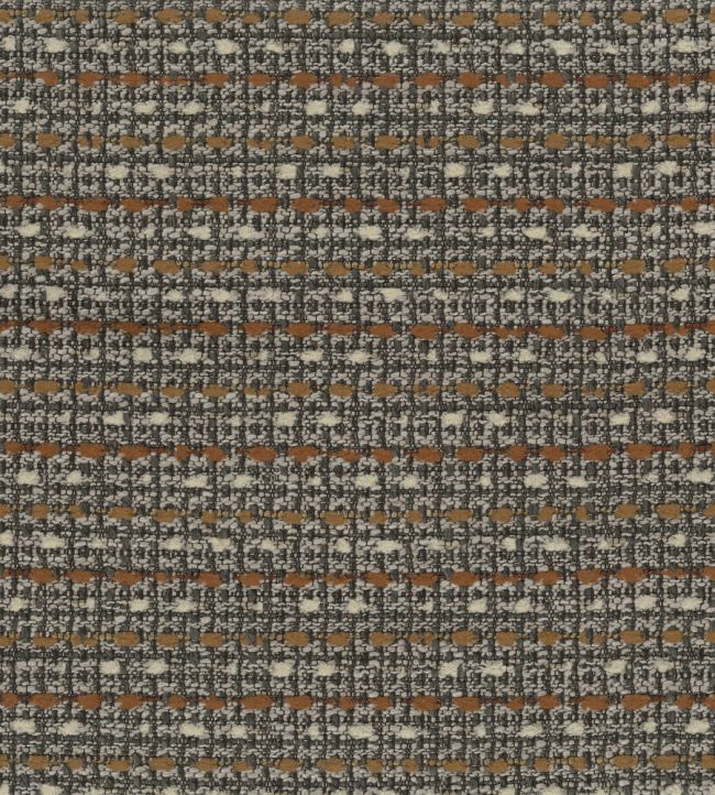 Lavenham Fabric by Osborne & Little Coal / Terracotta