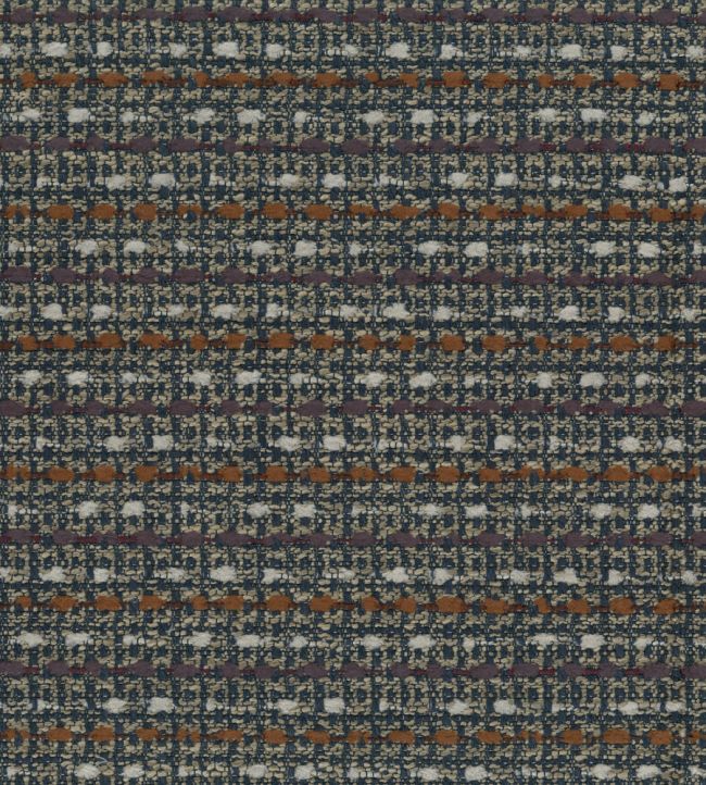 Lavenham Fabric by Osborne & Little Navy / Rust