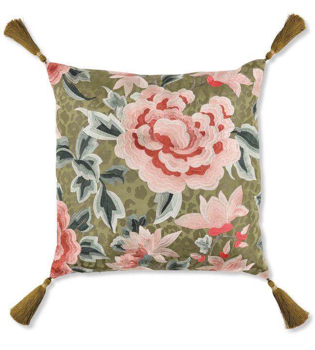 Lavinia Cushion 50 x 50cm by Romo Somerset Green