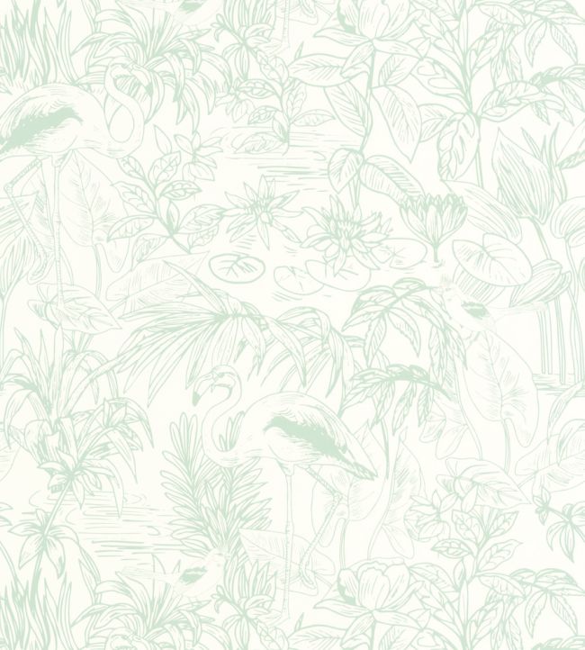 Le Cap Wallpaper by Caselio Vert Deau