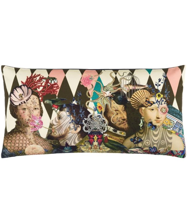 Le Curieux Cushion 60 x 30cm by Christian Lacroix Argile