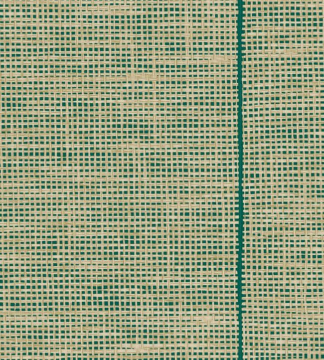 Le Raphia Tisse Wallpaper by Arte Deep Teal