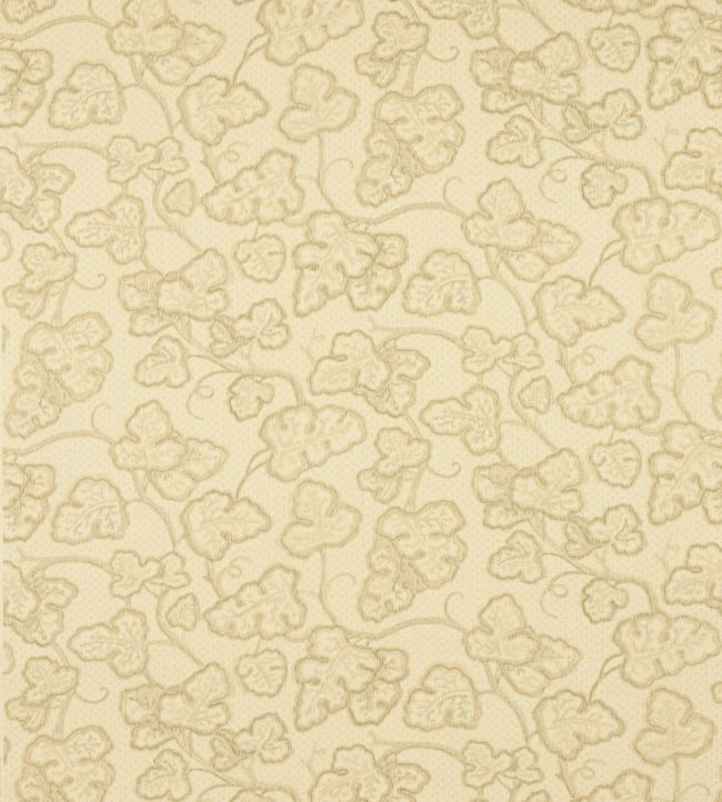Leaf Damask Fabric by Colefax and Fowler Beige