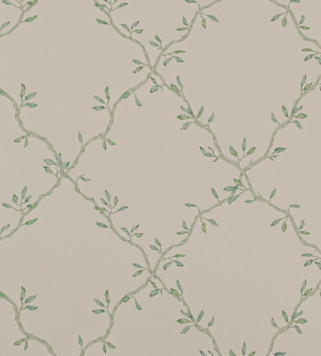 Leaf Trellis Wallpaper by Colefax and Fowler Forest