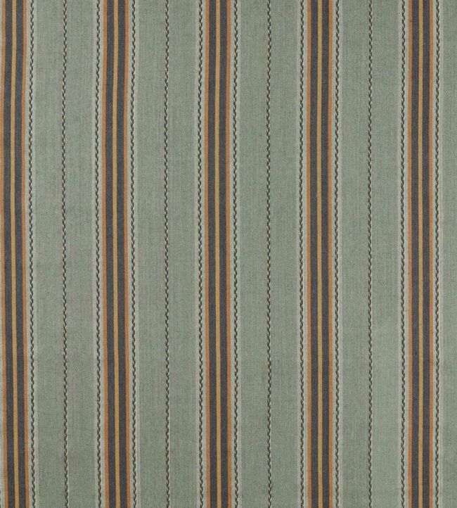 Lechlade Stripe Fabric by Morris & Co Bayleaf/Ochre