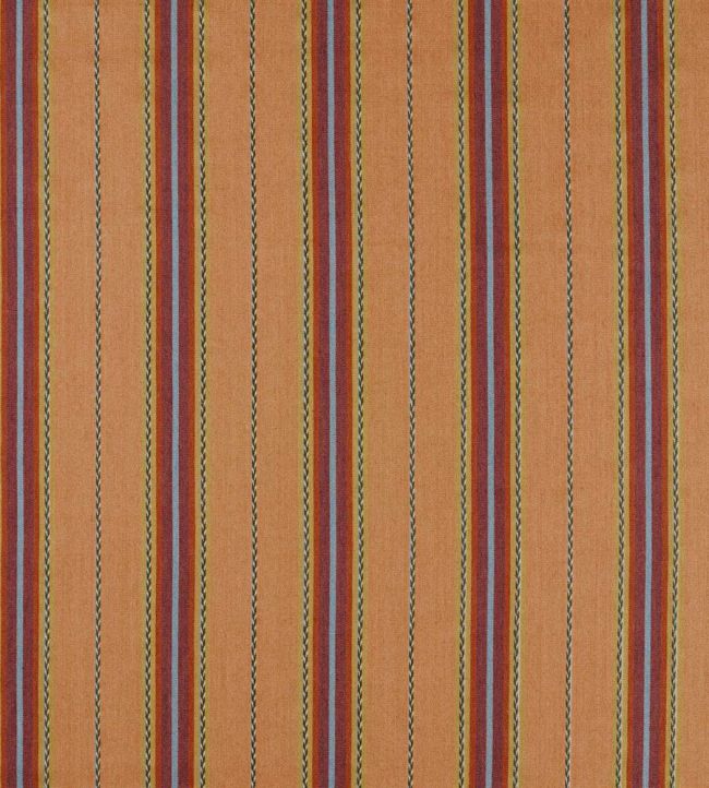 Lechlade Stripe Fabric by Morris & Co Mulberry/Apricot