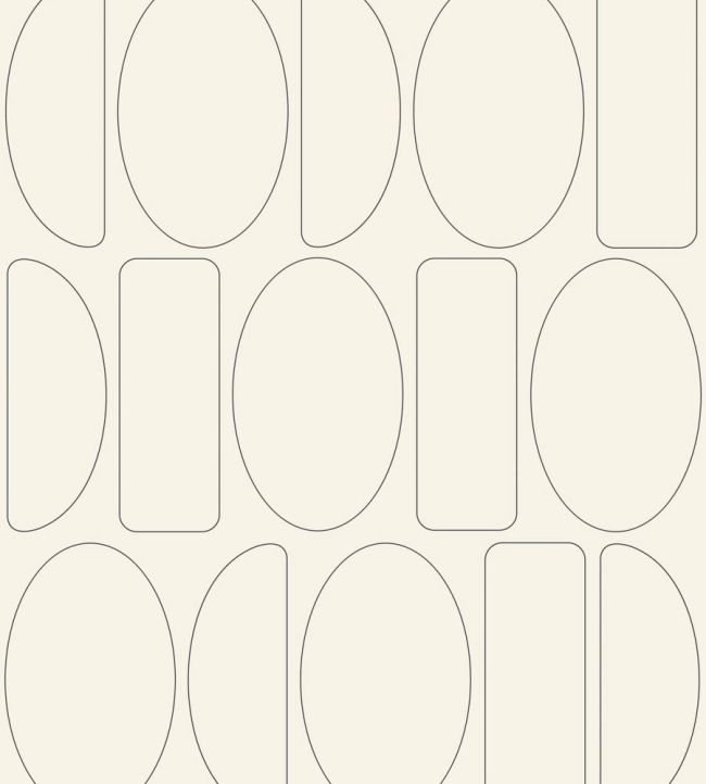 Legerete Wallpaper by Casadeco Beige / Noir Fusain