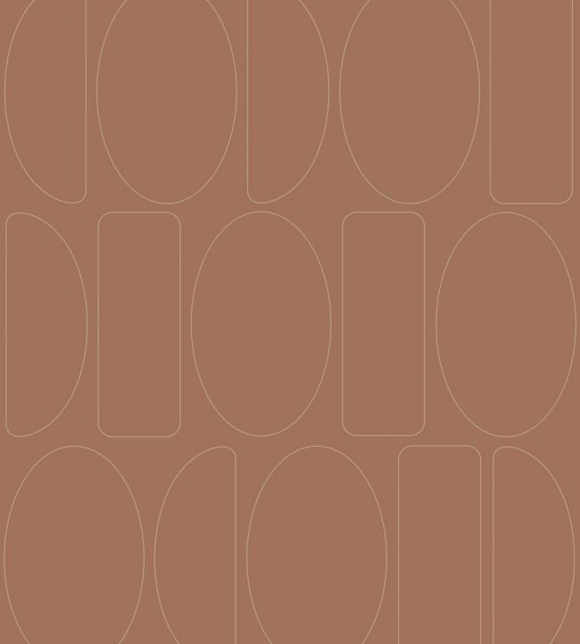 Legerete Wallpaper by Casadeco Terracotta