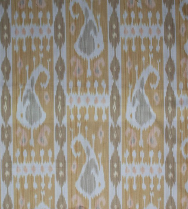 Leila Ikat Fabric by Titley and Marr Amber & Sahara