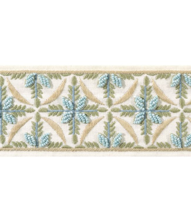 Leila Tape Trimming by Thibaut Aqua and Willow