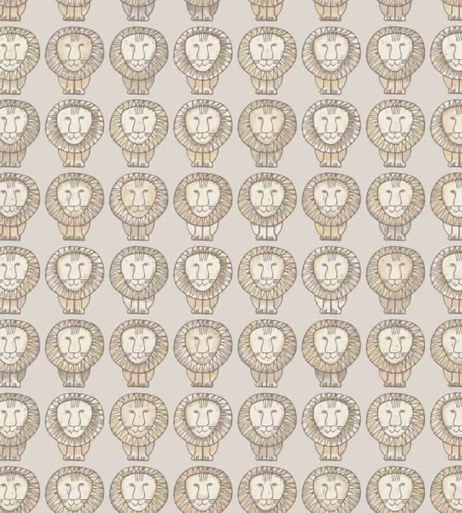 Lejon Wallpaper by Borastapeter Natural