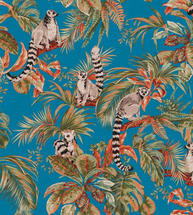 Lemuri Wallpaper by Jannelli&Volpi Blue