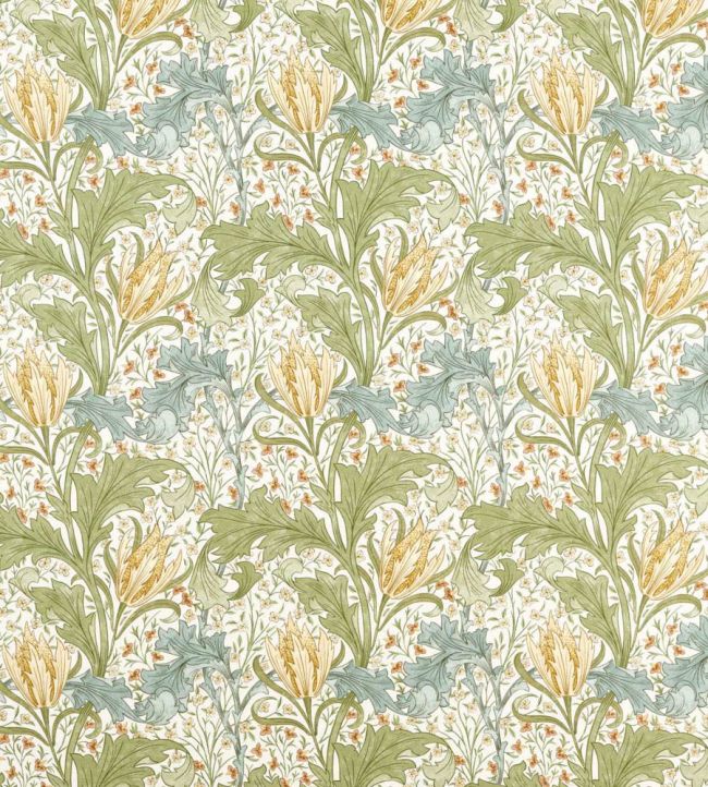 Lent Lily Fabric by Morris & Co Lemon Balm