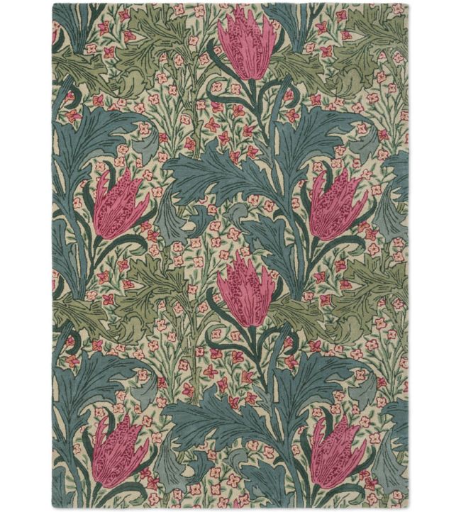Morris & Co Lent Lily rug Bayleaf 130901140200 Bayleaf