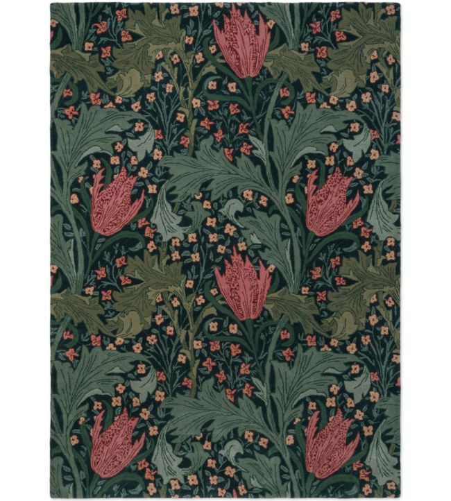 Morris & Co Lent Lily rug Indigo Madder 130908140200 Indigo Madder
