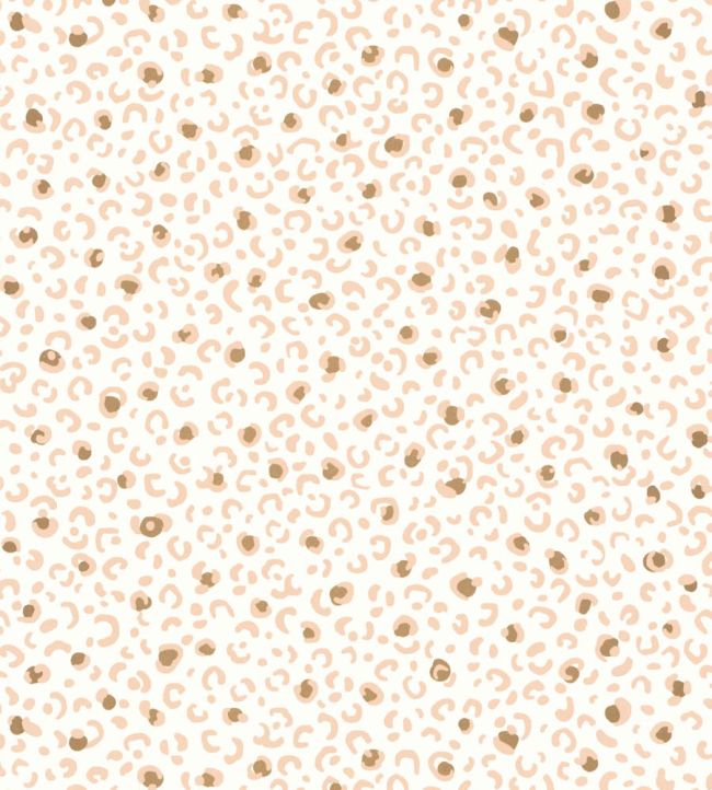 Leonne Wallpaper by Caselio Blanc rose or