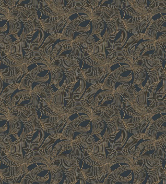Leontine Wallpaper by Casamance Encre/dore