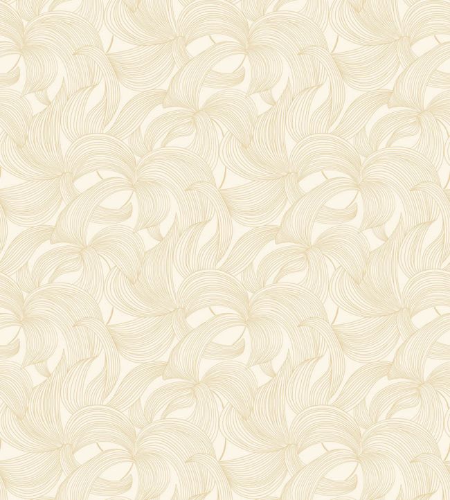 Leontine Wallpaper by Casamance Ivoire/dore