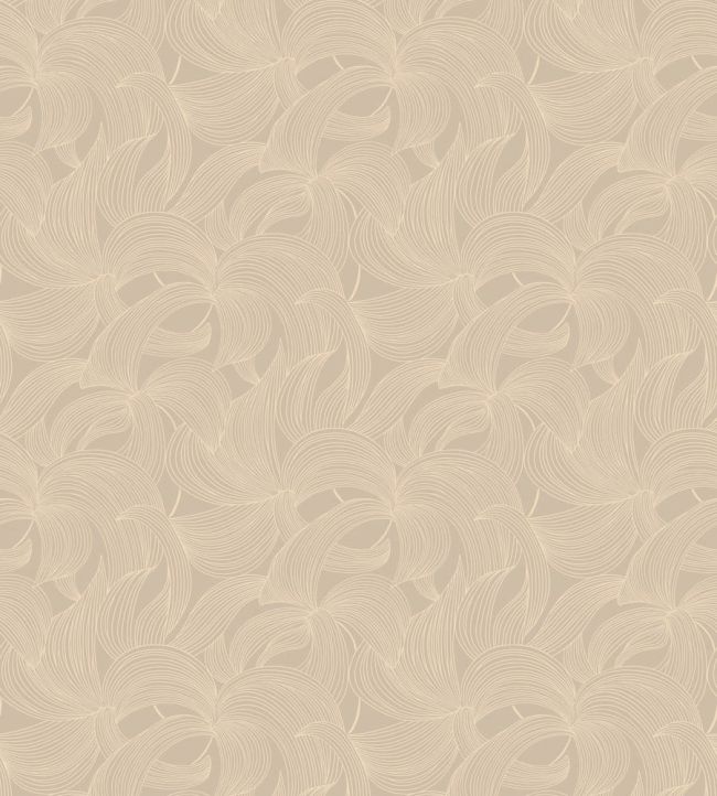 Leontine Wallpaper by Casamance Marron glace/nacre