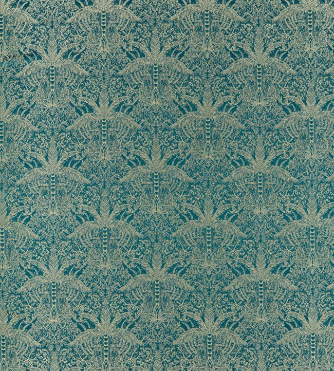 Leopardo Fabric by Clarke & Clarke Kingfisher