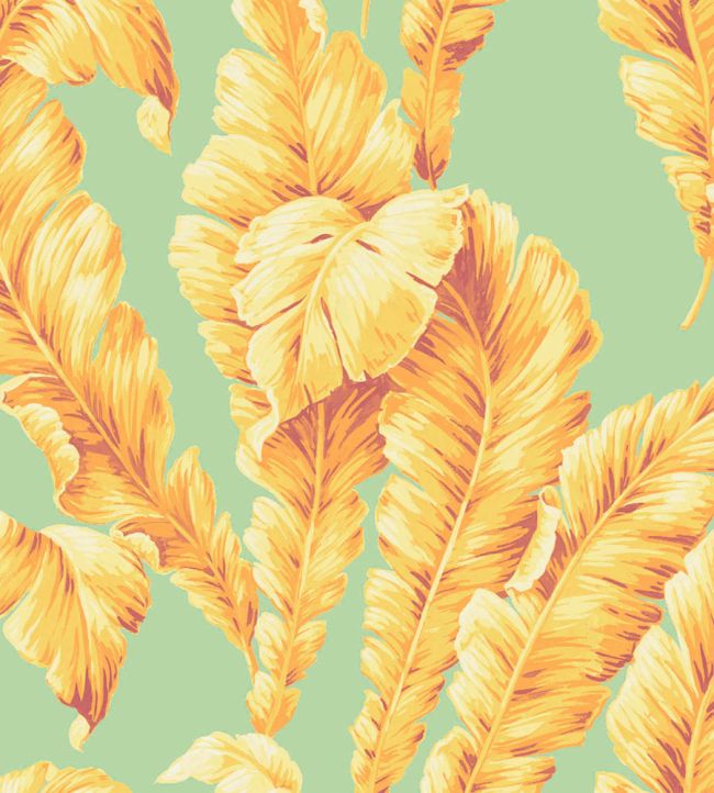 Lets Go Bananas Wallpaper by Woodchip & Magnolia Aqua/Yellow