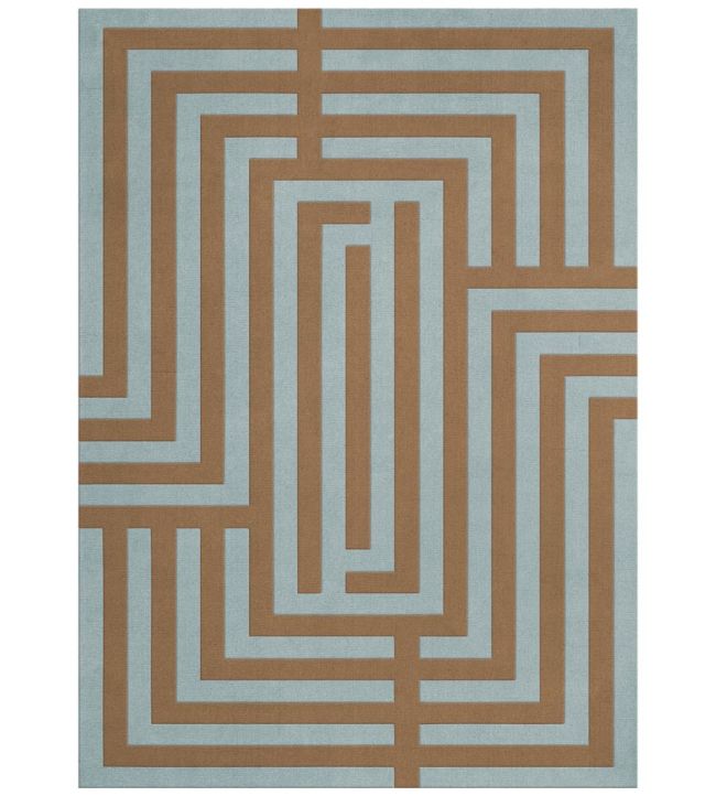 Layered Letters rug Teal Umber LETTL180270 Teal Umber