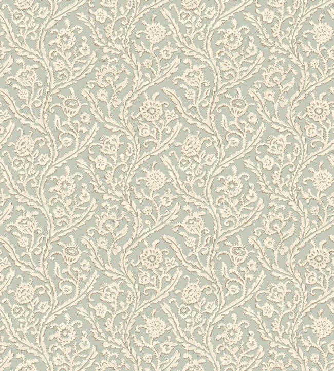 Letti Wallpaper by Josephine Munsey Soft Blue