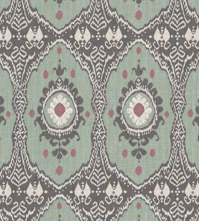 Bukhara Fabric by Lewis & Wood Eucalyptus