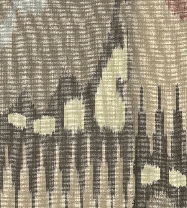 Kimono Fabric by Lewis & Wood Chilli Moocha