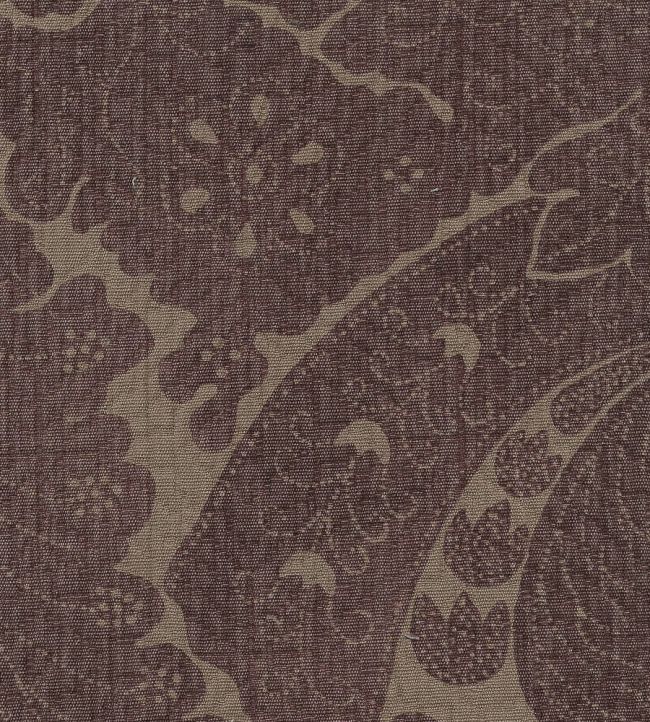 Nantes Overdye Fabric by Lewis & Wood Plum/Salmon