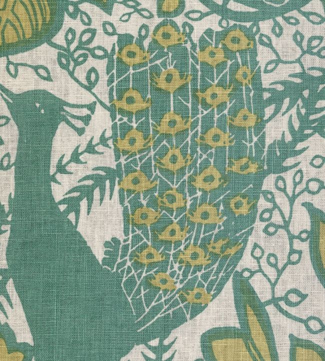 Peacock Fabric by Lewis & Wood Frascati