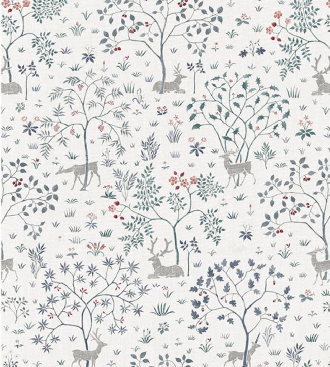 Voysey Park Fabric by Lewis & Wood Cluny