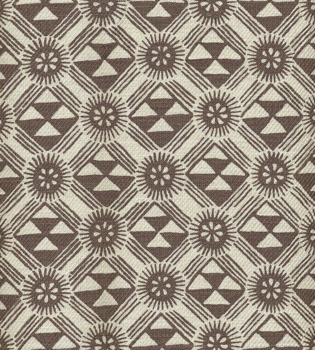 Monochrome Fabric by Lewis & Wood Redwood