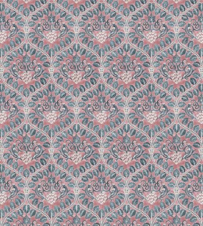 Berry Brothers Wallpaper by Lewis & Wood Raspberry