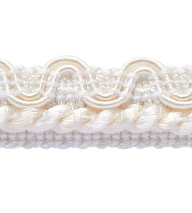Lezardes Crete Gimp 13mm Trimming by Houles Blanc Ivoire