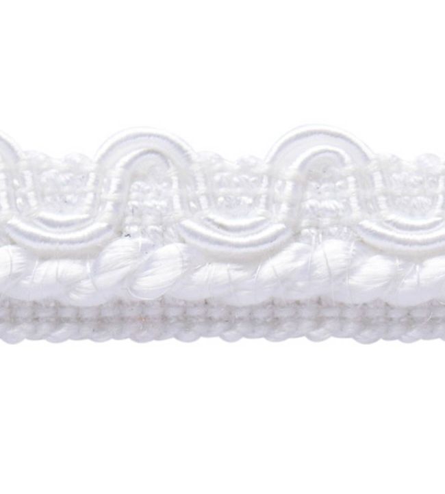 Lezardes Crete Gimp 13mm Trimming by Houles Blanc