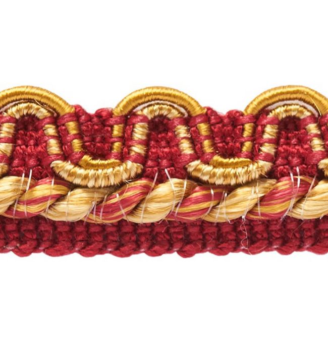 Lezardes Crete Gimp 13mm Trimming by Houles Rouge Or