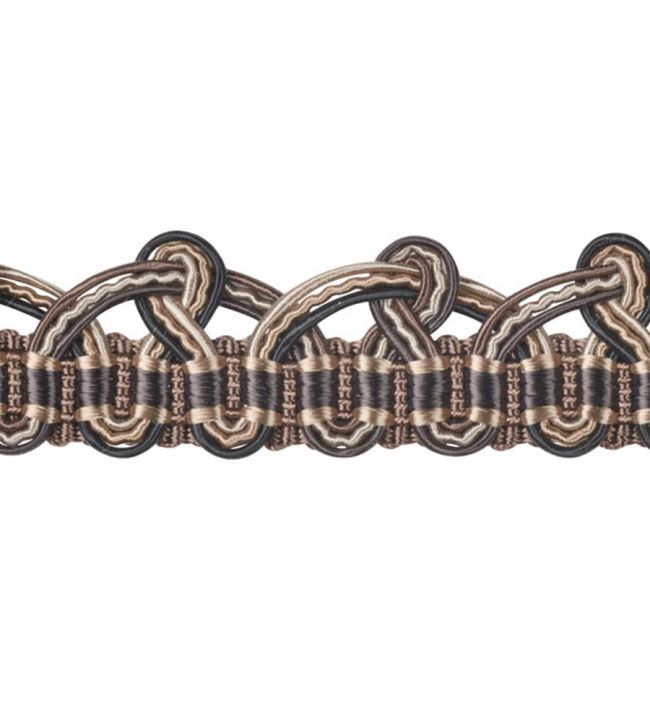 Lezardes Embellished Gimp 18mm Trimming by Houles Cacao