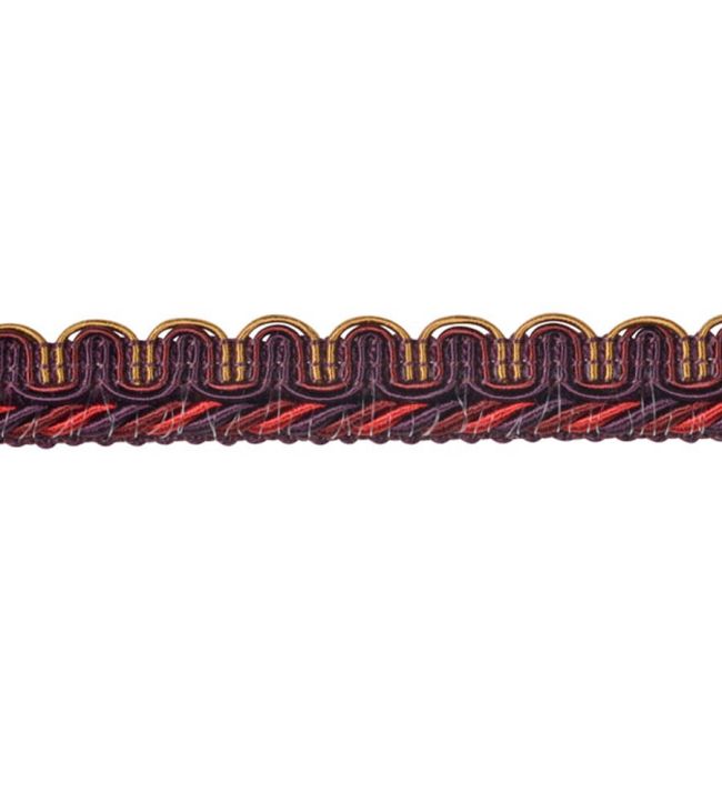 Lezardes Thin Gimp 10mm Trimming by Houles Lie de Vin