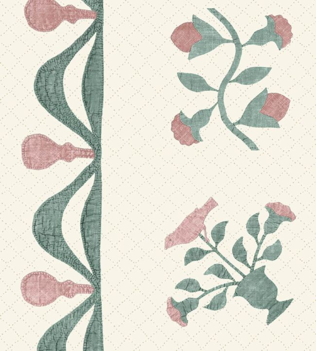Libertyville Fabric by Lewis & Wood Sage Rose