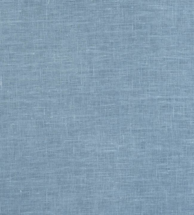 Light Weight Plain Linen Fabric by Volga Linen Chambray Blue